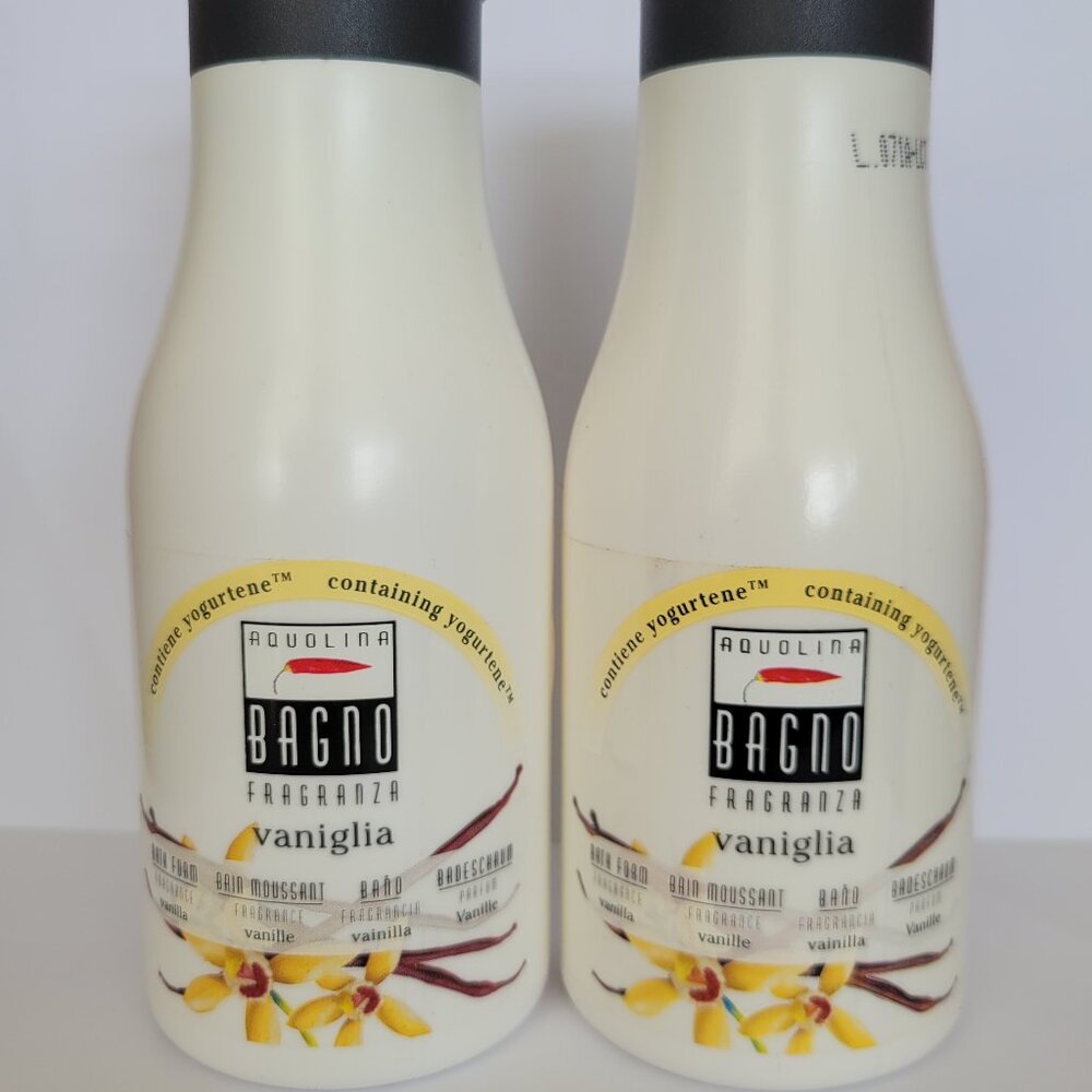 Aquolina Bath / Shower Gel (Vanilla) 250ml Each (2 Bottle Set)